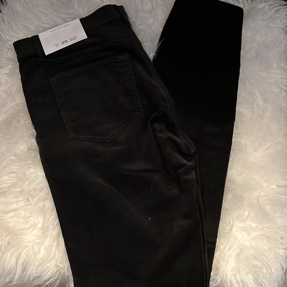 Loft black corduroy pants size 29/8 Tall new with tags
